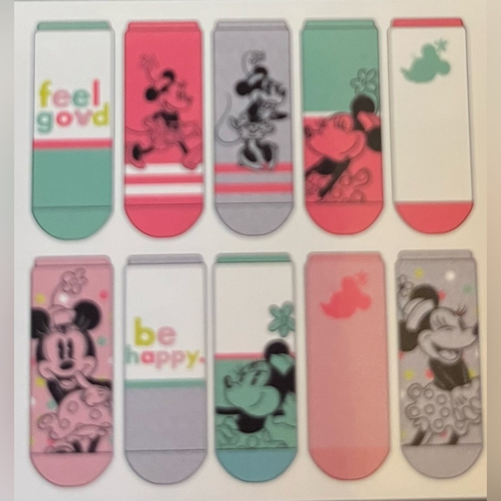 Disney Minnie Mouse Low Cut Socks 10 Pairs, Fits Adult Show Size 4-10 NWT